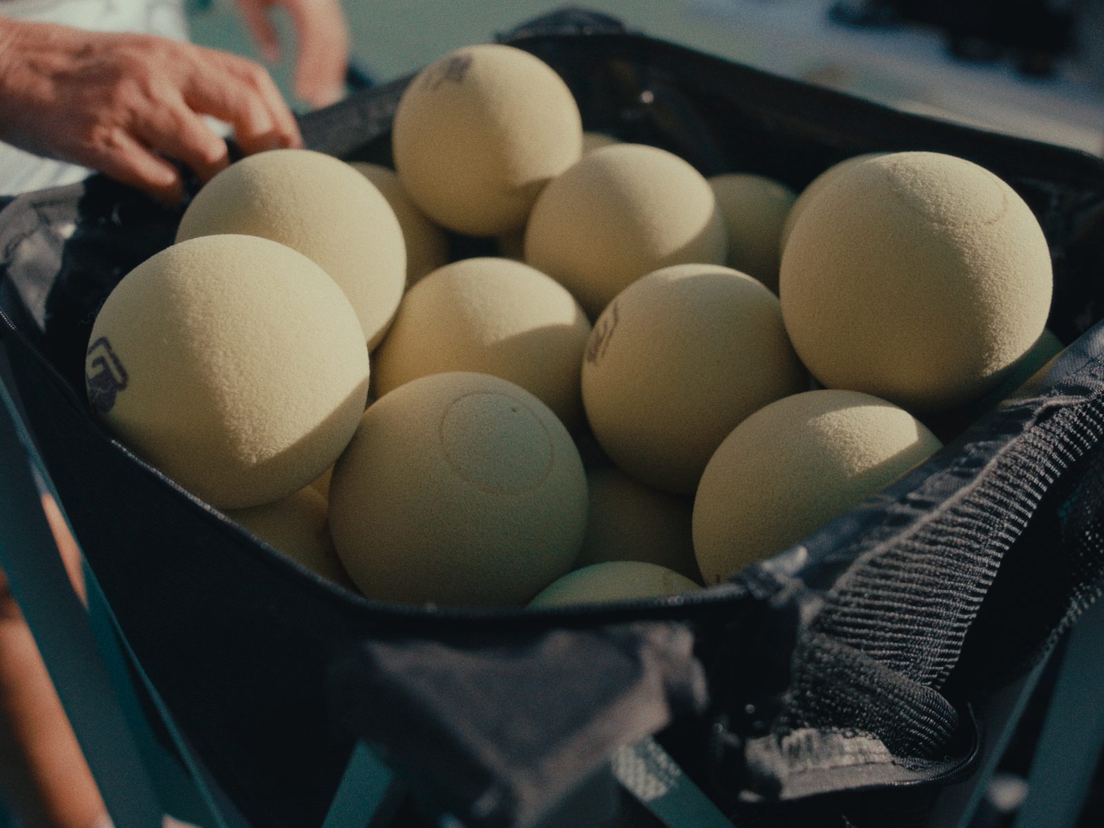 Still from Blind Tennis
