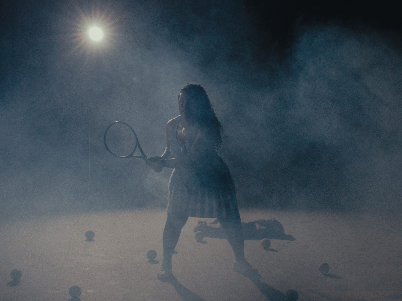 Still from Blind Tennis